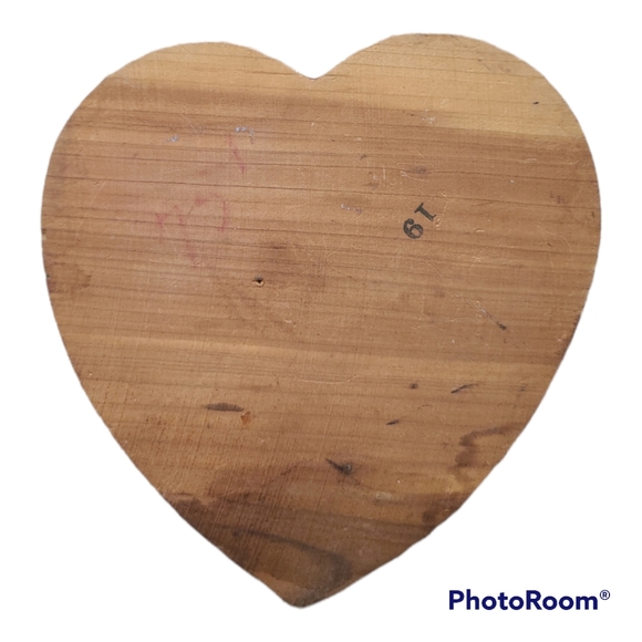 Wooden Heart Trinket Box from Corpus Christie Texas ~1980's - Picture 4 of 9